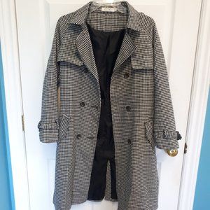 IVIVI houndstooth trench coat size S